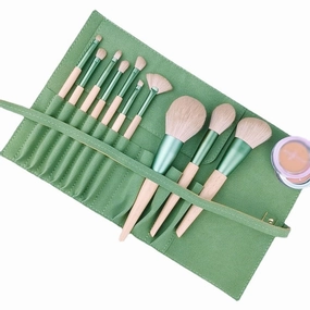 10 pcs of makeup brushes Soft hair eye shadow brush Powder powder blusher makeup brush