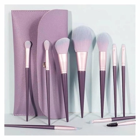 10 piece set of makeup brushes, beginner's complete set of makeup brushes