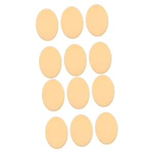 12pcs Oval Makeup Sponges for Foundation Dual-use Compact Powder Applicators for and Elastic Design for Application