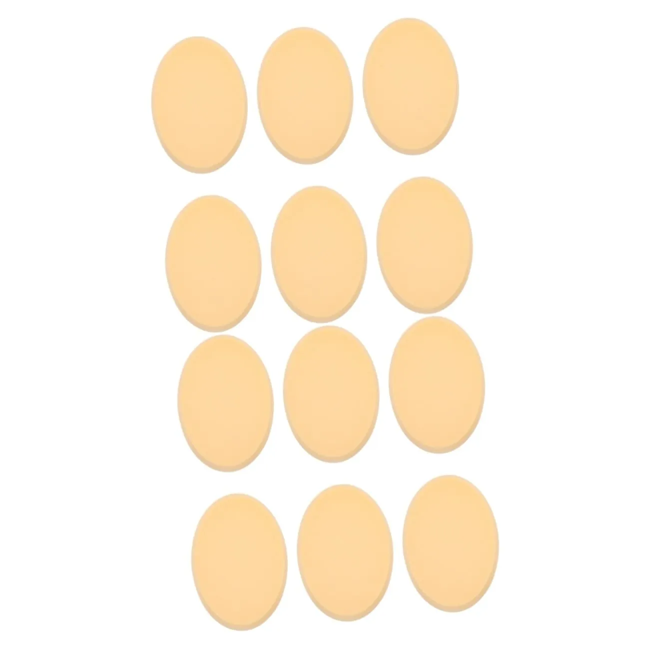 12pcs Oval Makeup Sponges for Foundation Dual-use Compact Powder Applicators for and Elastic Design for Application