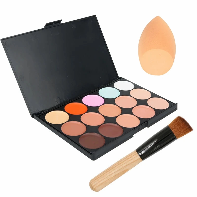15 Colors Face Concealer Contour Palette