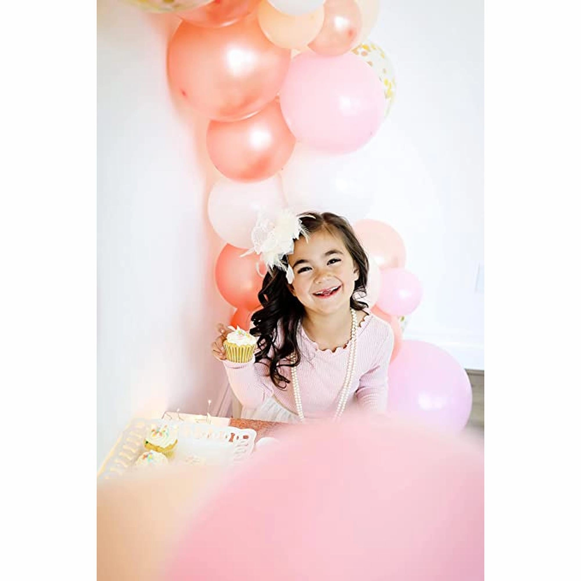 16-Foot DIY Peach and Pink and Rose Gold Balloon Arch and Garland Kit - Wedding, Birthday, Bridal Shower Balloon Arch Kit