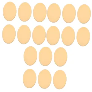 18pcs Oval Makeup Puff Hydrophilic Powder Puff for Wet Dry Use Sponge for Foundation Concealer Essential Makeup Accessory for Natural Finish