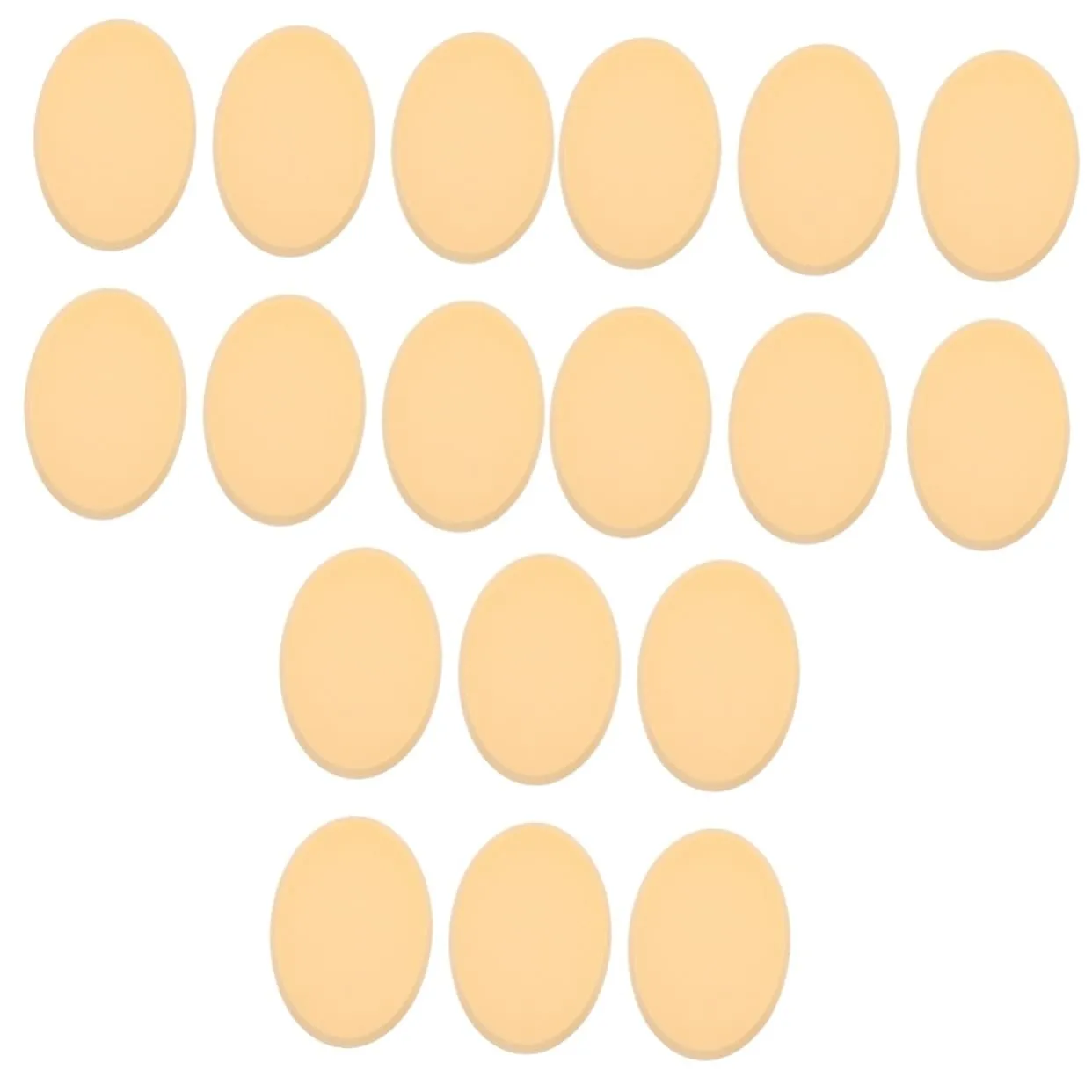 18pcs Oval Makeup Puff Hydrophilic Powder Puff for Wet Dry Use Sponge for Foundation Concealer Essential Makeup Accessory for Natural Finish
