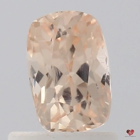 1.10cts Rectangle Cushion Medium Apricot Champagne Blush Sapphire