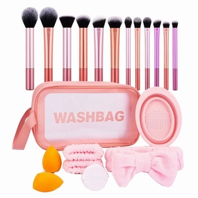 20x/Set Cosmetic Brush Makeup Brush Set With Storage Bag Eyeshadow Brush Concealer Brush Basic Essential Brush Set