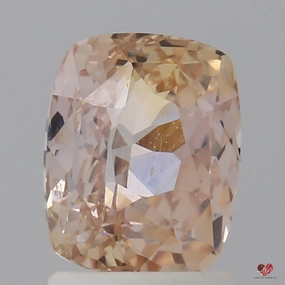 2.30cts Rectangle Cushion Light Peachy Blush Champagne Sapphire