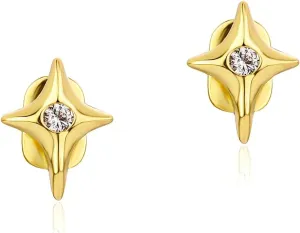 2pcs Gold Star Single Grillz Teeth Cap for Men and Women