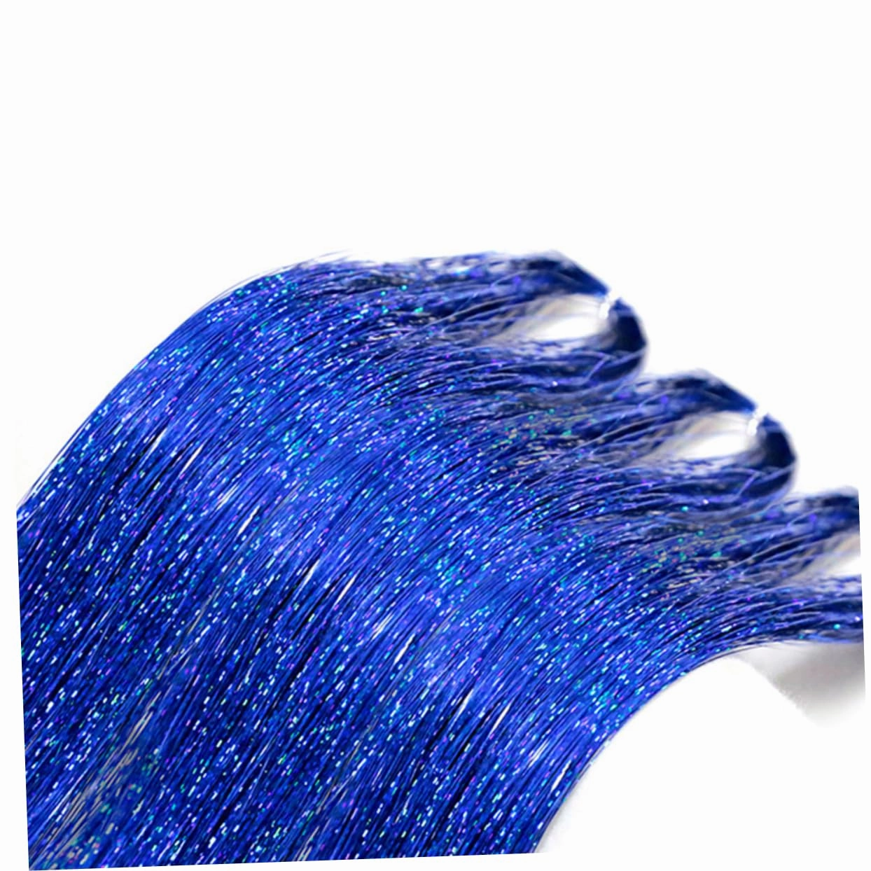 2sets Highlighter Pink Synthetic Hair Extensions Long Straight Wigs False Hair Pieces Fashionable Fake Extensions Heat Resistant Easy to Trim 10pcs*2