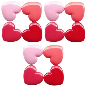 3sets Empty Bottles Heart Shape Travel Containers for Creams Refillable Beauty Storage 4pcs*3