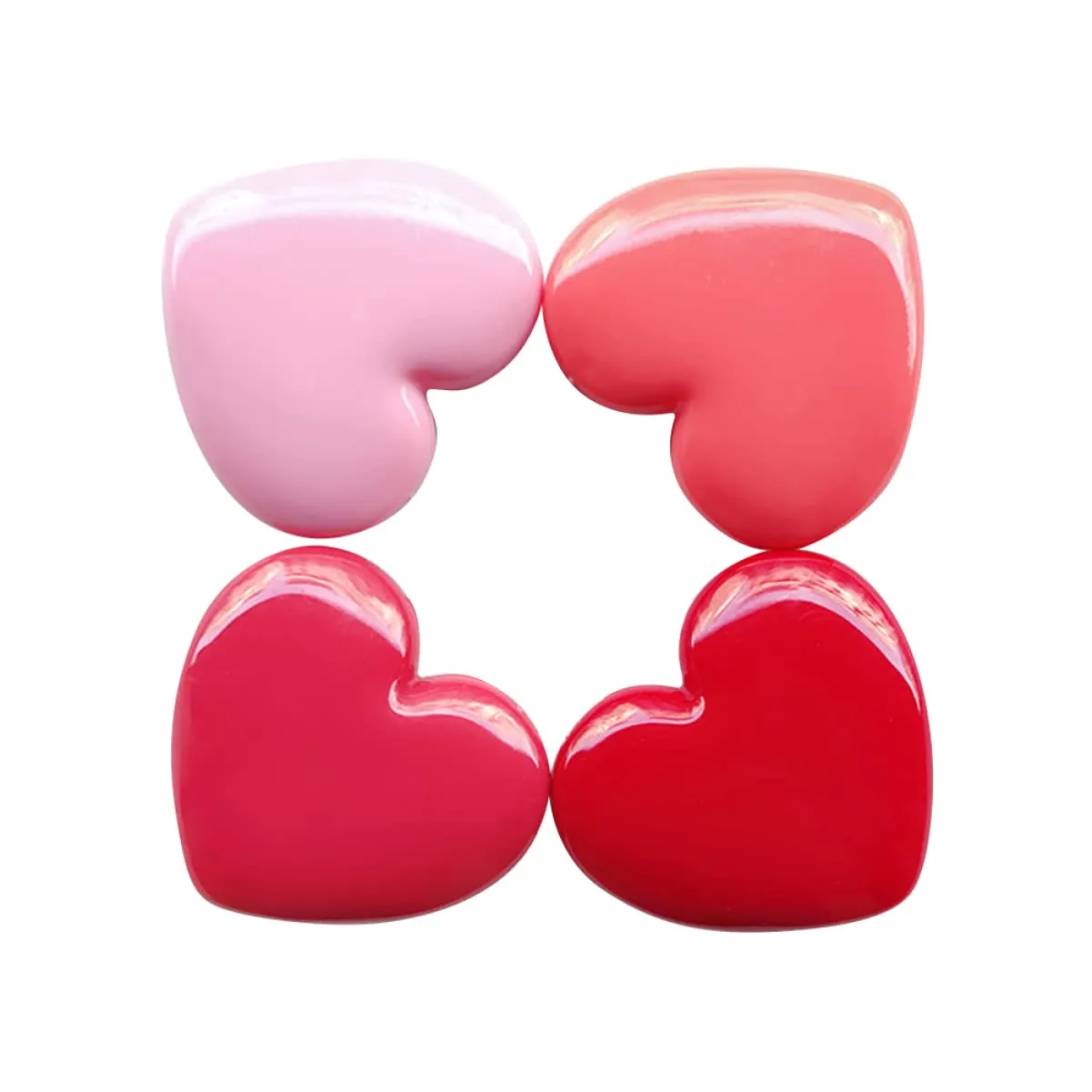 3sets Empty Bottles Heart Shape Travel Containers for Creams Refillable Beauty Storage 4pcs*3