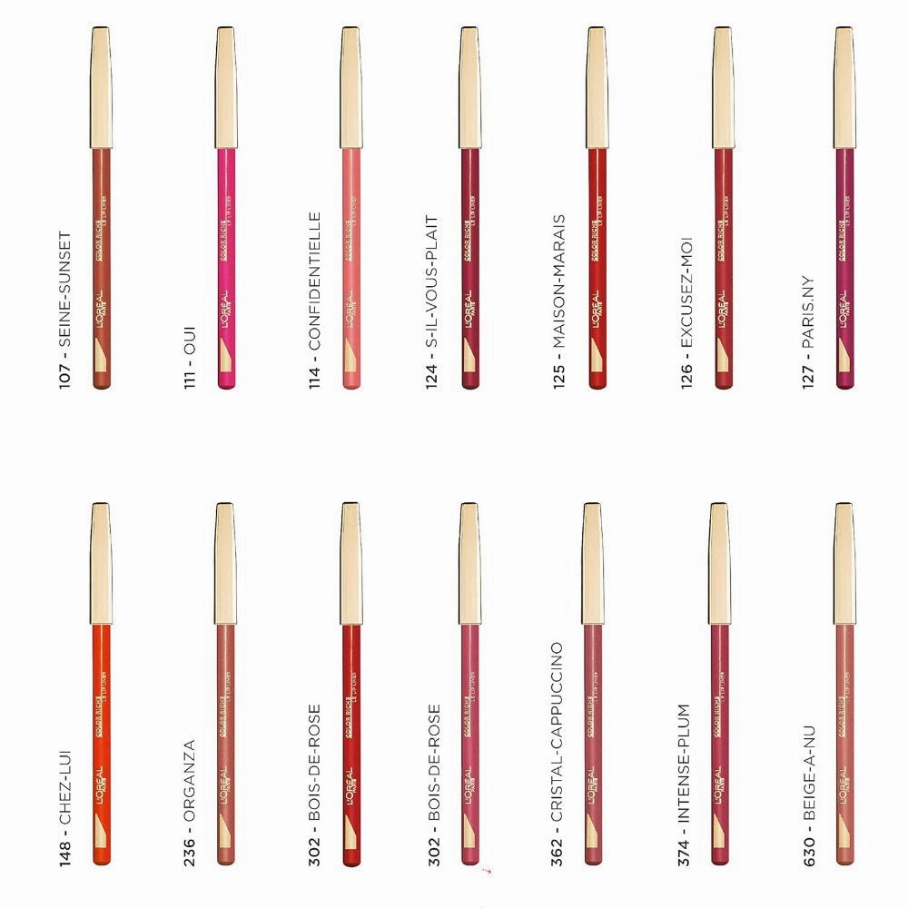 3x L'Oreal Paris Color Riche Lipliner 1.2g 126 Excusez Moi