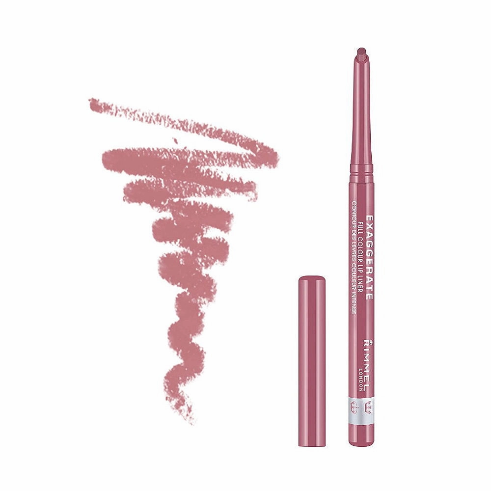 3x Rimmel Exaggerate Lip Liner 063 Eastend Snob Dusty Pink