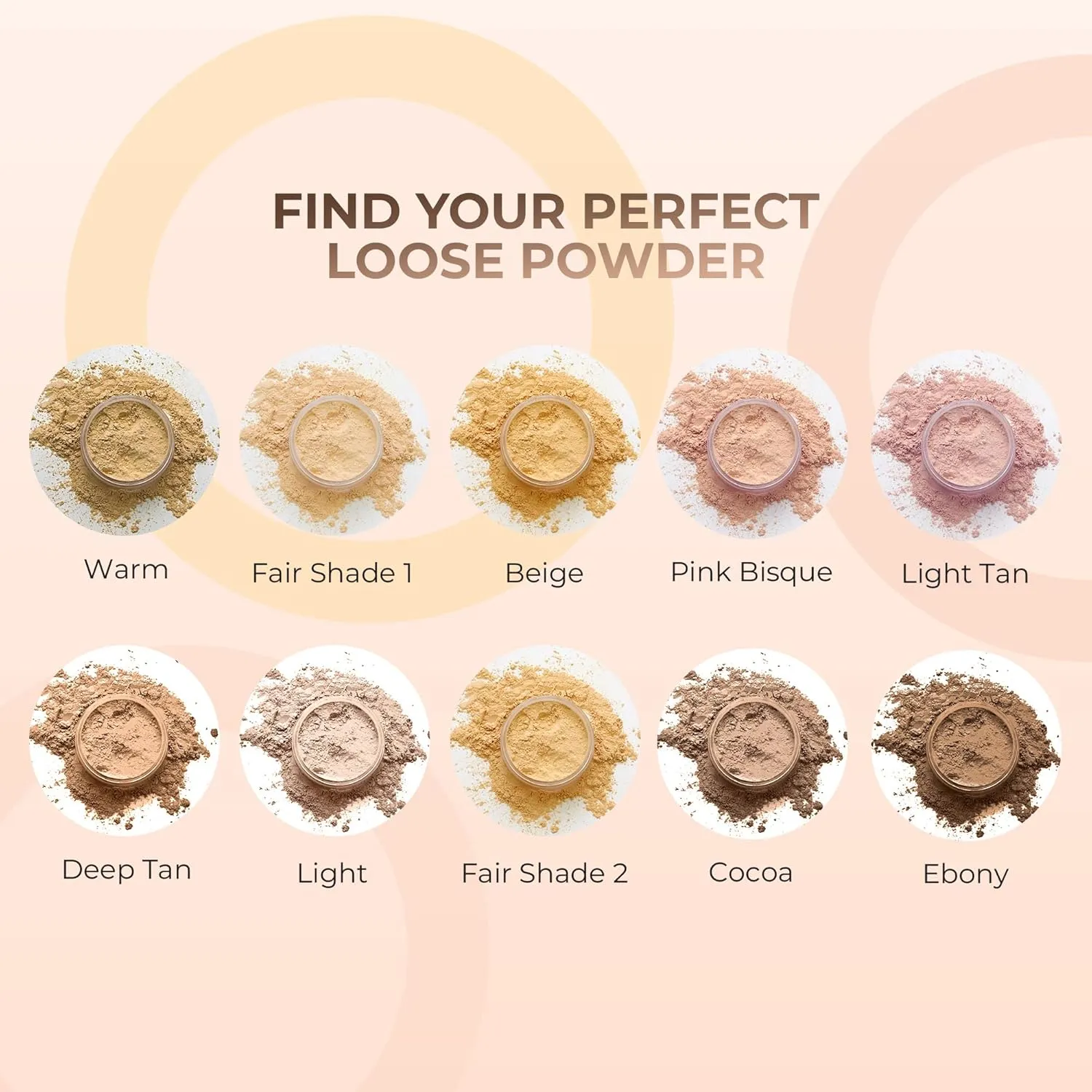 4pc Full Size Kit (Light Tan) Mineral Makeup Matte Translucent Loose Foundation   Kabuki Brush   Concealer   Finishing Setting Powder   Bare Face Full Coverage SPF 30 All Skin Types Waterproof