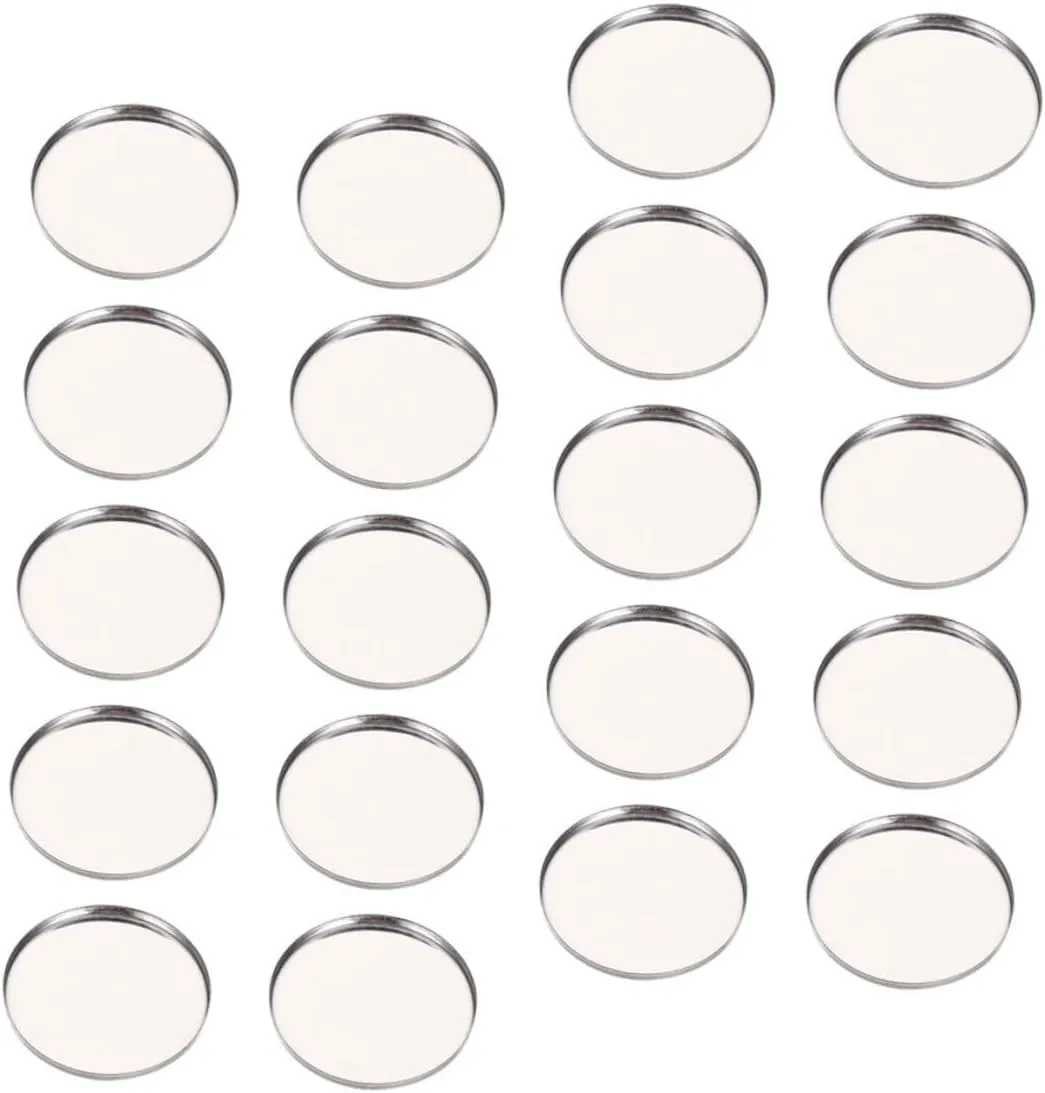 50Pcs Round Eyeshadow Pans Empty Makeup Palettes Compact Storage Plates for Cosmetics Portable and Durable Makeup Storage for Travel and Daily Use