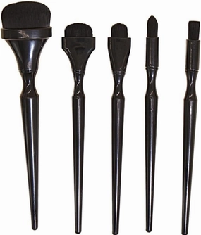 5 Pieces of Black Makeup Brush Set Full Set of Powder Eye Shadow Brush Beauty Tools