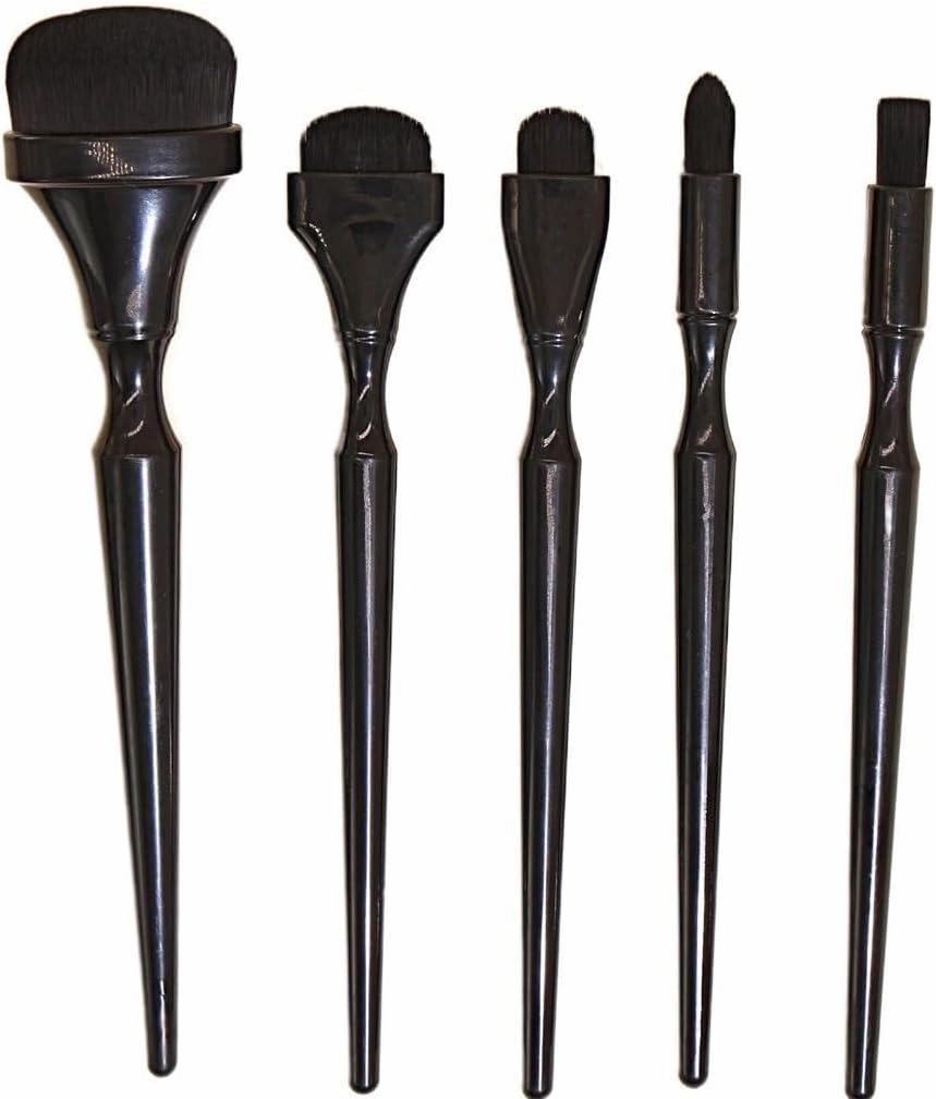 5 Pieces of Black Makeup Brush Set Full Set of Powder Eye Shadow Brush Beauty Tools