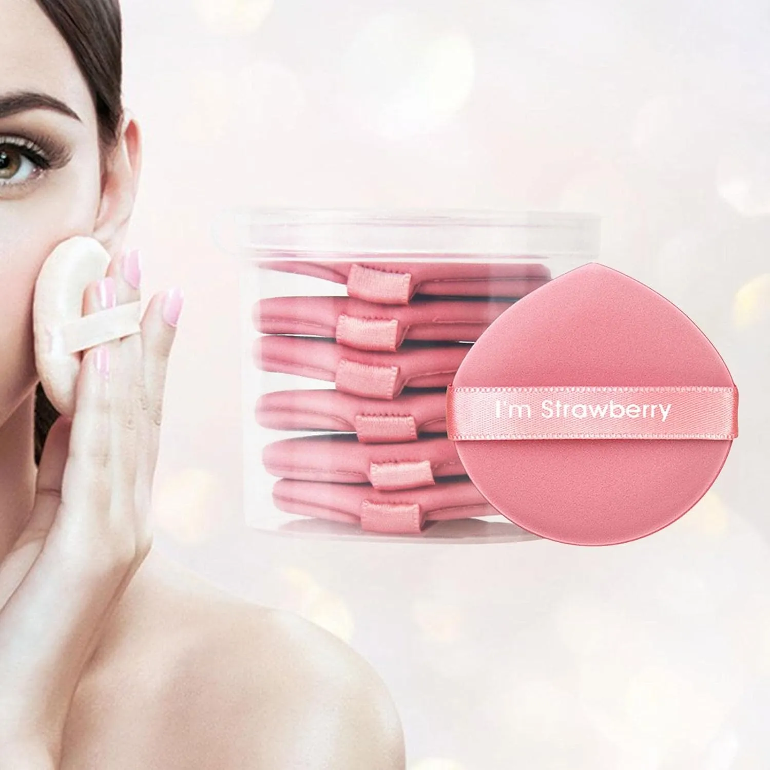 7 Pack Makeup Foundation Sponge Set - Hydrophilic Polyurethane Blending Puff for Cream Foundation Concealer,