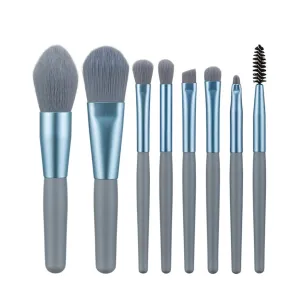 8Pcs Mini Size Makeup Brush Set Foundation Highlighter Blending Eye Shadow Eyelash Eyebrow Brush for Make Up Pincel