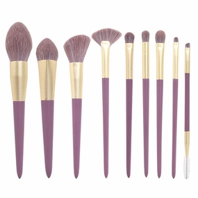 9 X Makeup Brush Set Makeup Concealer Blush Makeup Brush Eye Shadow Beauty Tool(15.5-18cm,D)