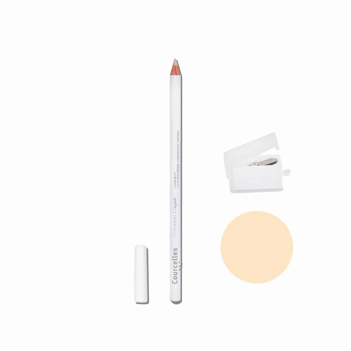 [K-Beauty Makeup] Courcelles Concealer Pencil CC700/CC800, Soft type-Natural Cover, light beige/natural beige (CC700-Light Beige Sharpener)