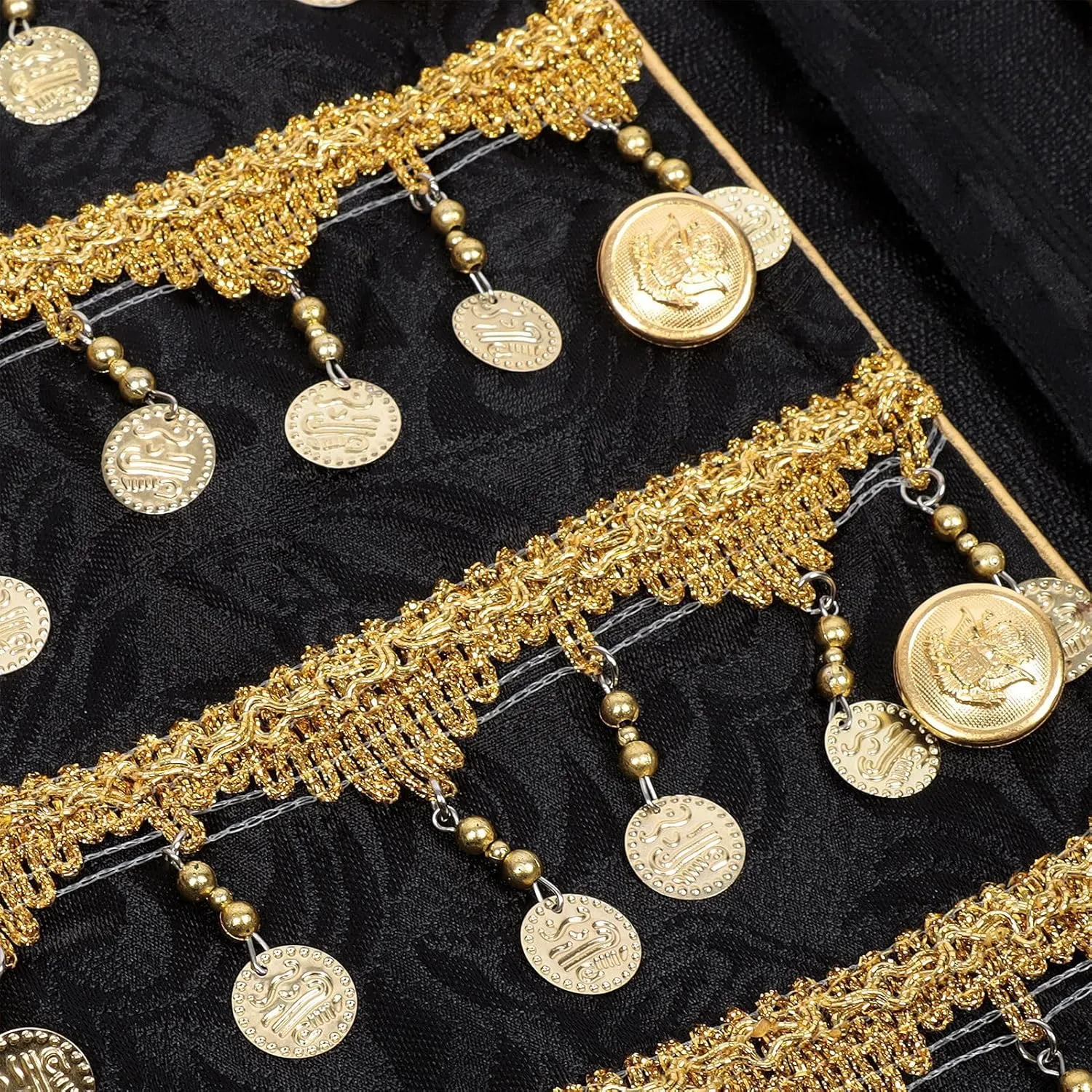 Adult Vintage Court Coat Men Victorian Performance Jackets with Golden Tassels