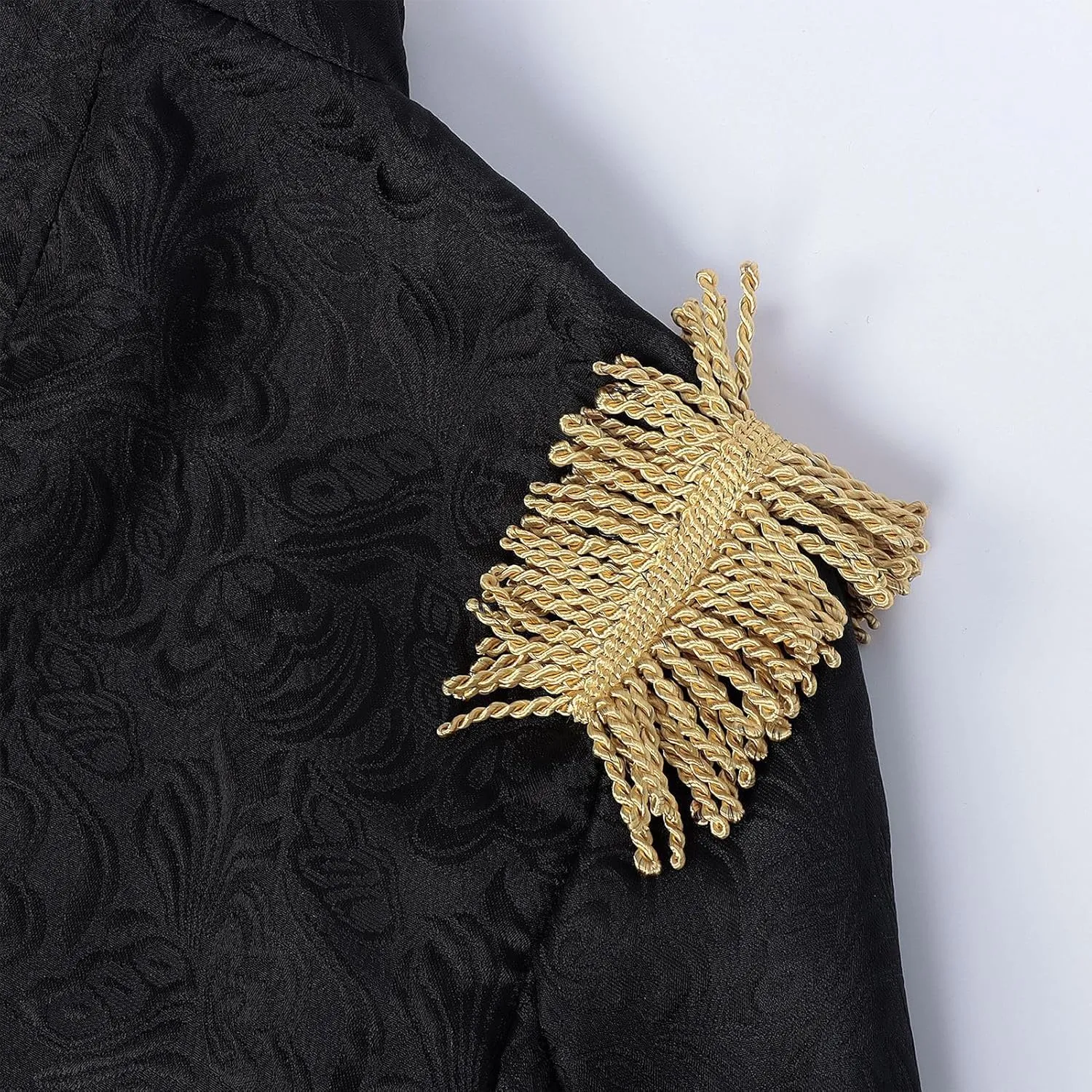 Adult Vintage Court Coat Men Victorian Performance Jackets with Golden Tassels