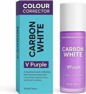 Advanced Colour VPurple Corrector Formula - Tooth Stain Concealer, Teeth Whitening Booster, Purple Toothpaste with Color Correcting Technology