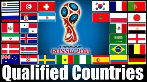 AES 12x18 Wholesale Lot 2018 Qualified Countries World Cup 32 Stick Flags Set