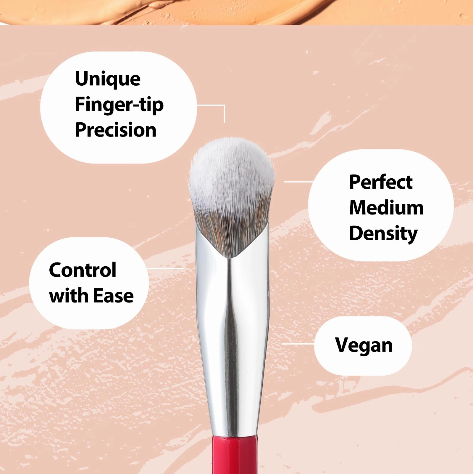 Albeaut Concealer Brush, Under Eye Makeup Small Angled Precision Face Blending Brush (193 concealer brush-Limited Edition)