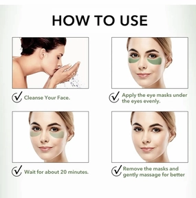 All Natural Eye Mask Patches (2PK 16PCS) 8 Colors Collagen Anti Wrinkle Anti Aging Eye, Puffy Dark Circles Eye Pads Gel Patches for Men & Woman Sensitive Skin