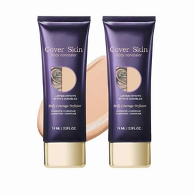 All over Complexion Perfector, Body Coverage Perfector, Tattoo Cover up Waterproof, Cream Body Makeup, Transfer-Resistant Body Makeup, Long Last Body Foundation (2PCS)
