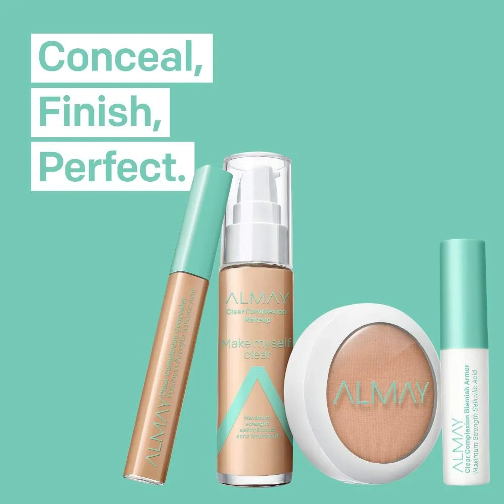 Almay Clear Complexion Concealer, Matte Finish with Salicylic Acid and Aloe, Oil Free, Hypoallergenic, Cruelty Free, Fragrance Free, Dermatologist Tested, 300 Medium, 0.18 oz