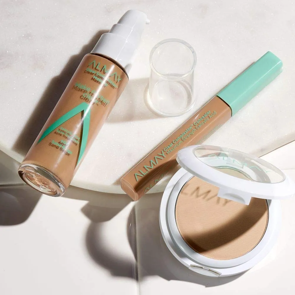 Almay Clear Complexion Concealer, Matte Finish with Salicylic Acid and Aloe, Oil Free, Hypoallergenic, Cruelty Free, Fragrance Free, Dermatologist Tested, 300 Medium, 0.18 oz