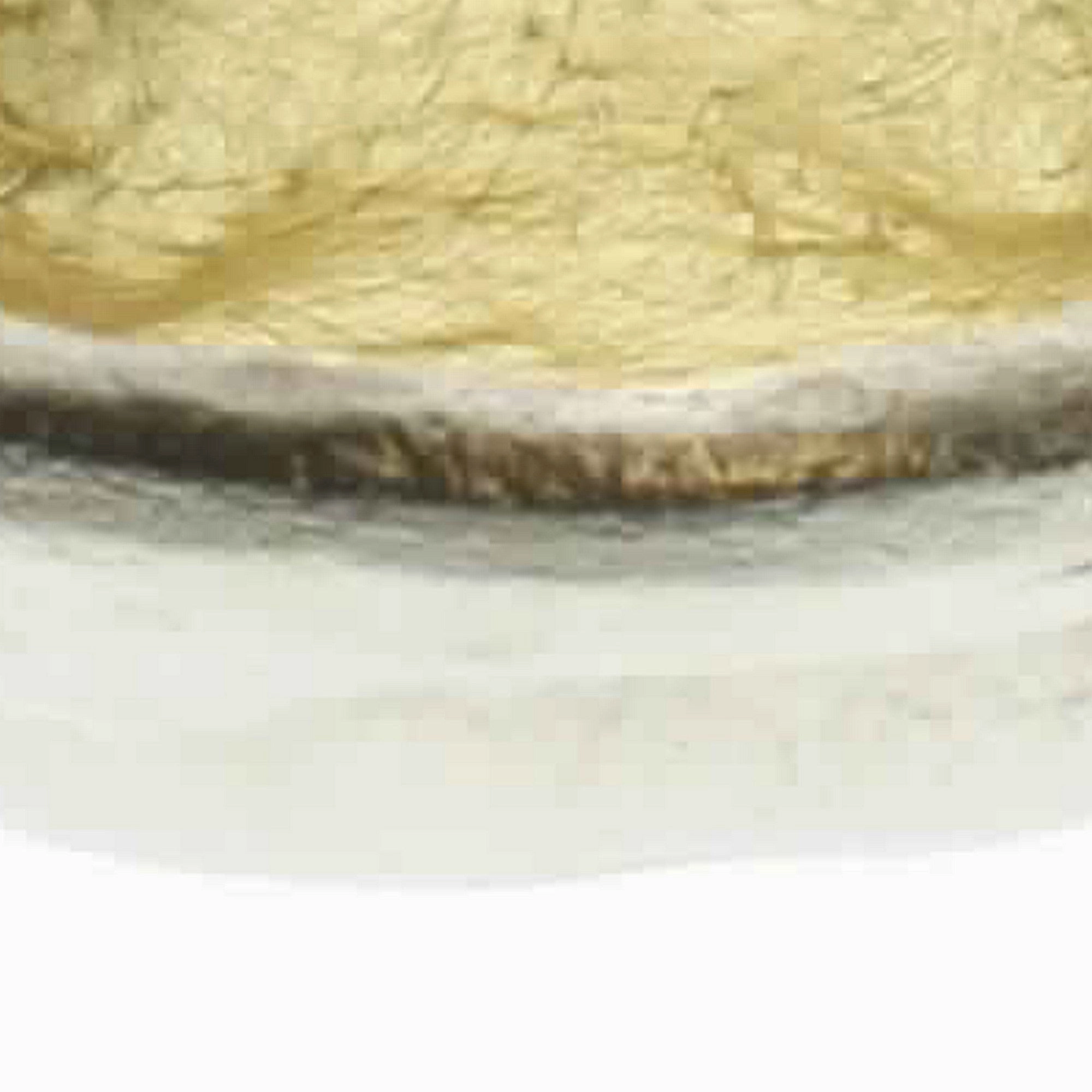 Aluminum Bowl with Shimmering Gold Leaf Interior; Small; Gold and Silver; DunaWest