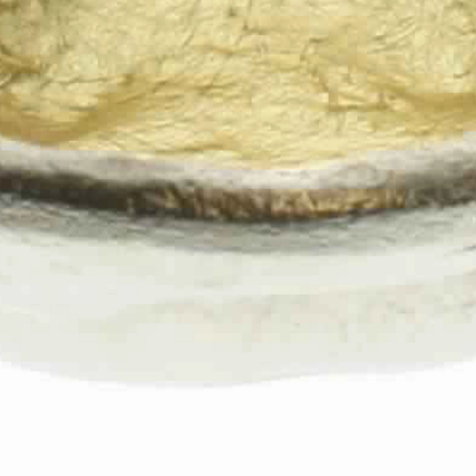 Aluminum Bowl with Shimmering Gold Leaf Interior; Small; Gold and Silver; DunaWest