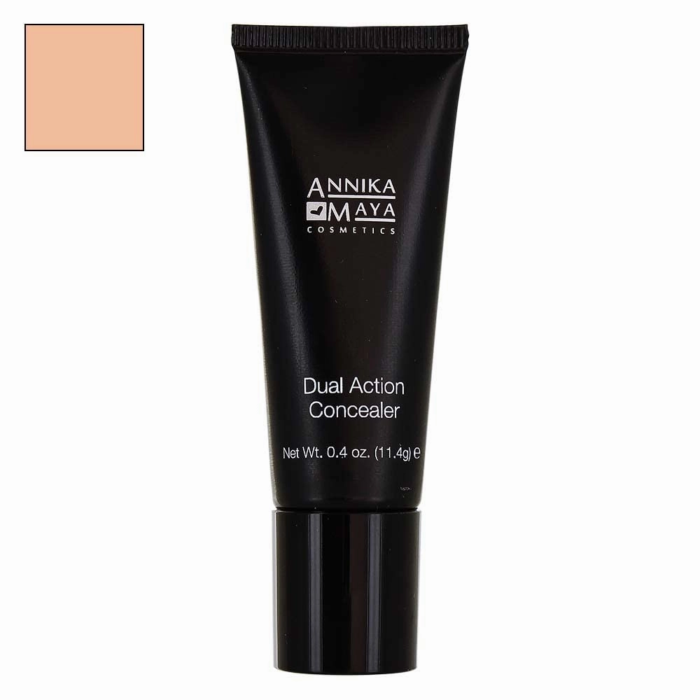 Annika Maya Dual Action Undereye Concealer for Neutralizing Dark Circles (Light Peach)
