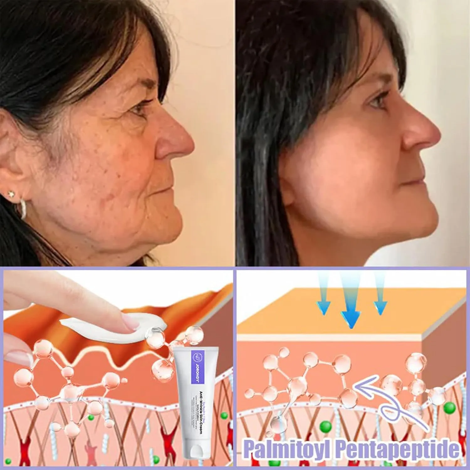 Anti-Wrinkle Skin Cream for Remove Wrinkles, Firms Skin,Effectively Improve skin Quality (3PCS)