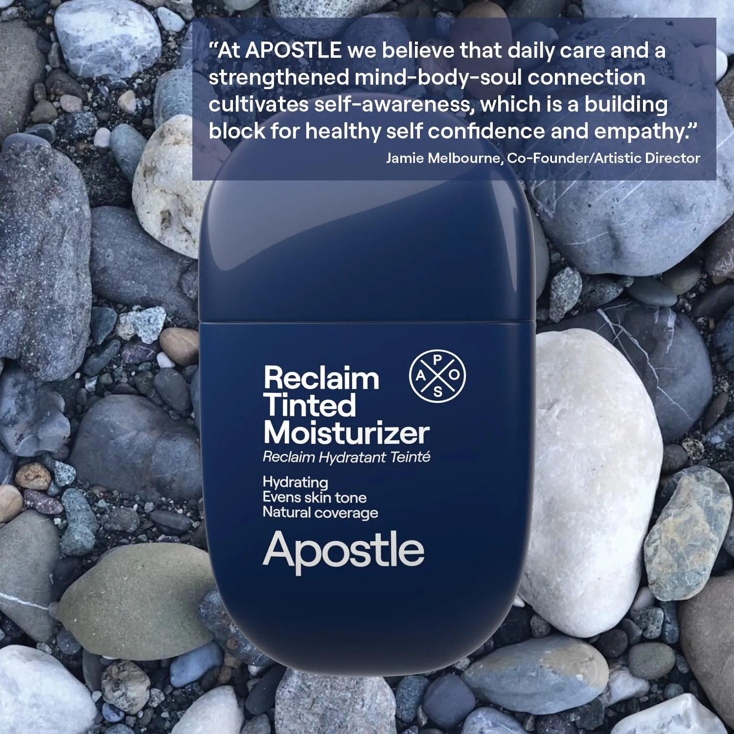 APOSTLE Reclaim Tinted Moisturizer for Men (6 Cornwall) - Niacinamide, Vitamin E, Squalane, Hyaluronic Acid, Tinted Face Moisturizer For Men. Hydrates, Evens Skin Tone, Reduces Fine Lines, 1 Fl. Oz.