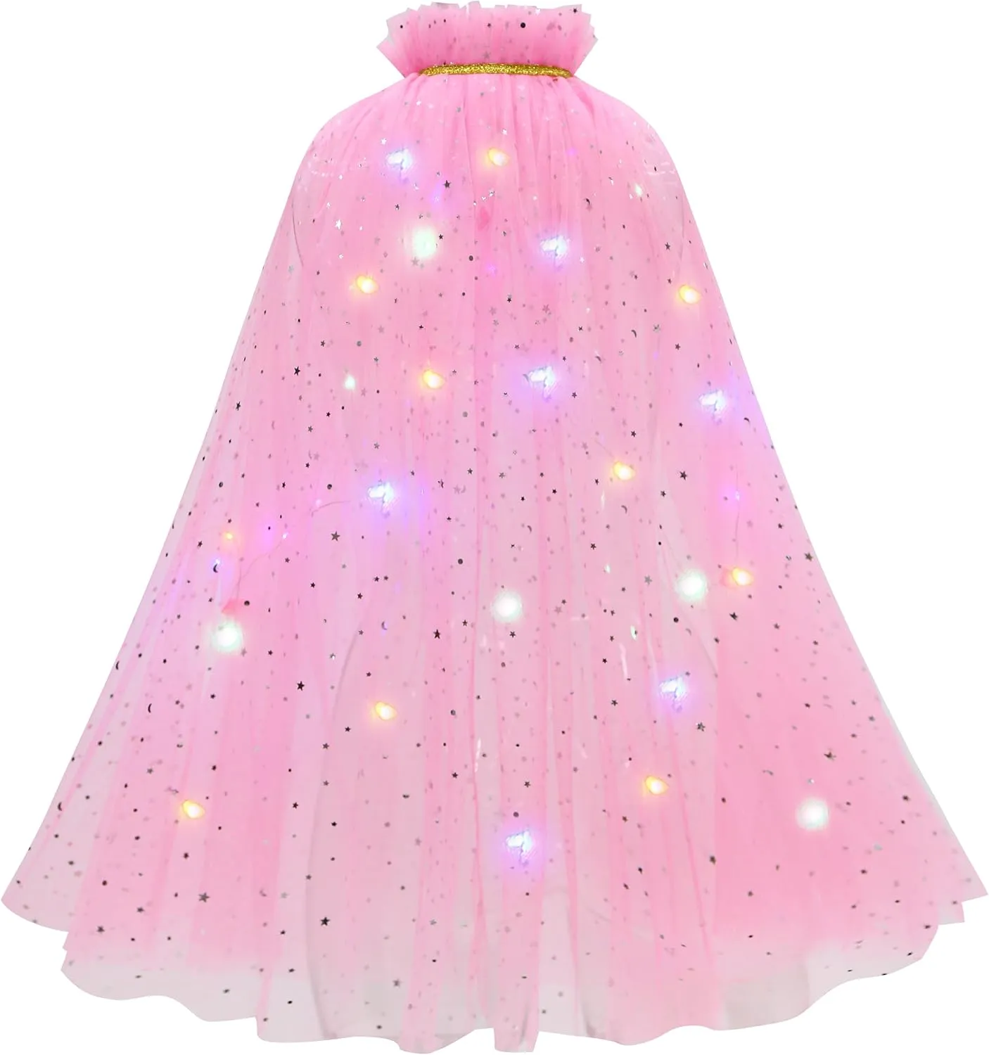 Avady Light Up Princess Cape Set Toys Princess Dress Up Clothes for Little Girls Halloween Christmas Birthday Gift