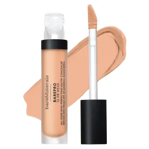 bareMinerals BAREPRO 16HR All Over Skin-Perfecting Natural Matte Concealer Mineral SPF 25 with Niacinamide, Conceals Dark Spots, Blemishes   Dark Circles Under Eyes, Safe for Sensitive Skin, Vegan