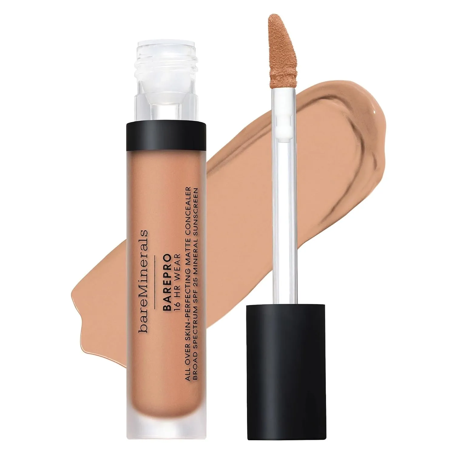 bareMinerals BAREPRO 16HR All Over Skin-Perfecting Natural Matte Concealer Mineral SPF 25 with Niacinamide, Conceals Dark Spots, Blemishes   Dark Circles Under Eyes, Safe for Sensitive Skin, Vegan