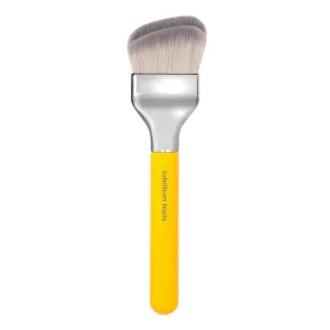 Bdellium Tools Professional Makeup Brush - Studio Series 971 Large Slanted Double Dome Blender - With Soft Synthetic Fibers, For Quick & Easy Application and Blending (Yellow, 1pc)