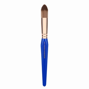 Bdellium Tools Professional Makeup Brush - Golden Triangle 949 Pointed Foundation - With All Vegan and Soft Synthetic Fibers, For Foundation & Concealing (Blue, 1pc)