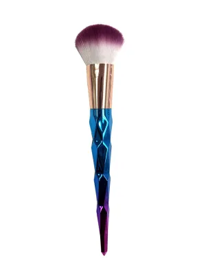 beautiful galaxy ombre diamond shape handle rose gold makeup cosmetic blush powder brush tool cute luxurious pull drawer case package gift box (DMB02 OMB)