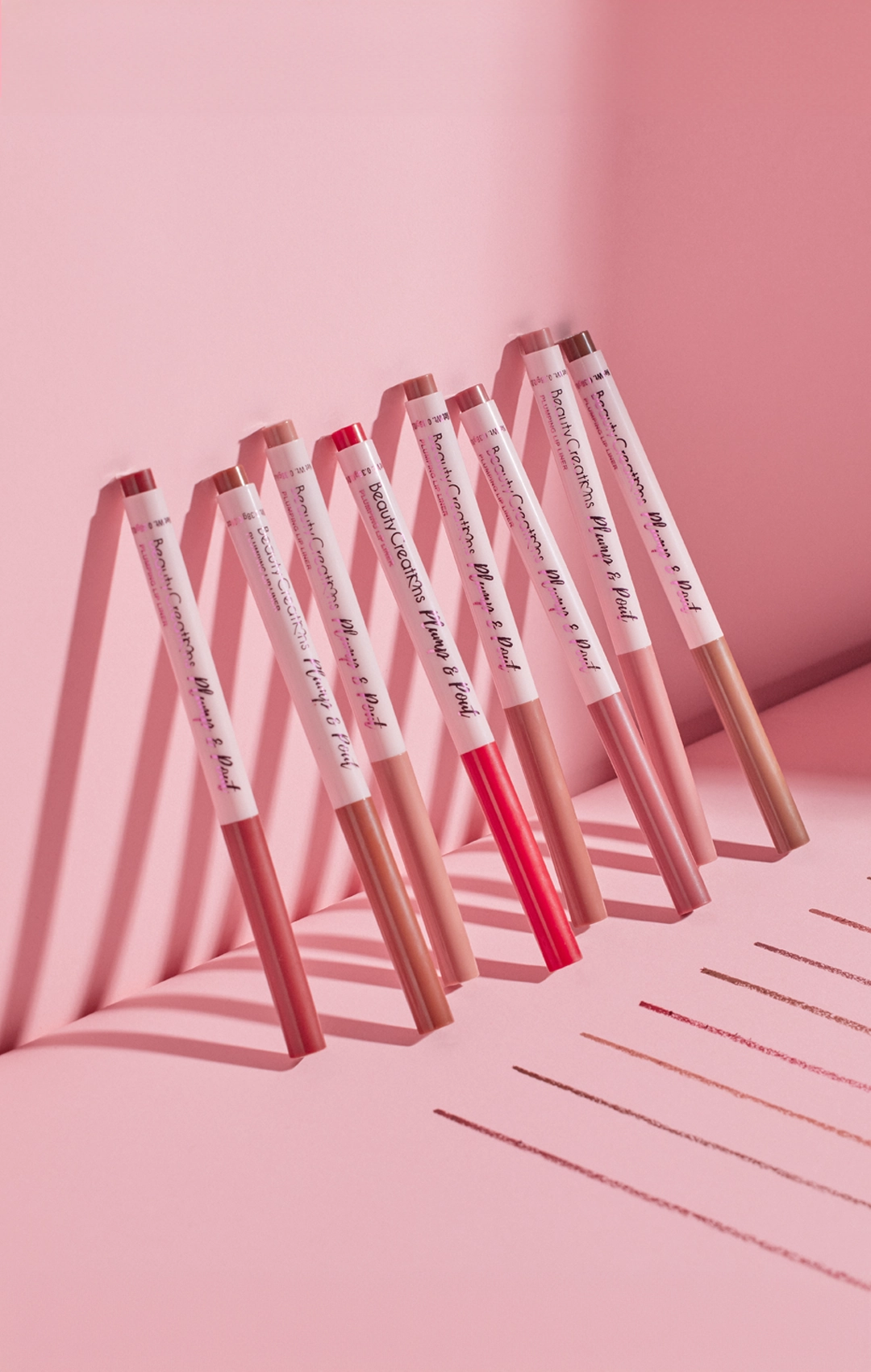 Beauty Creations Plump & Plump Lipliner - Wholesale Display 48 Units (PPLLWD-PT)