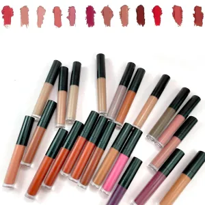 Beryse Lip Stain Oil, Cream Texture Lipstick, Long-Lasting Moisturizing Matte Lip Oil Non-Stick to Cup Non-Fading (7PCS)