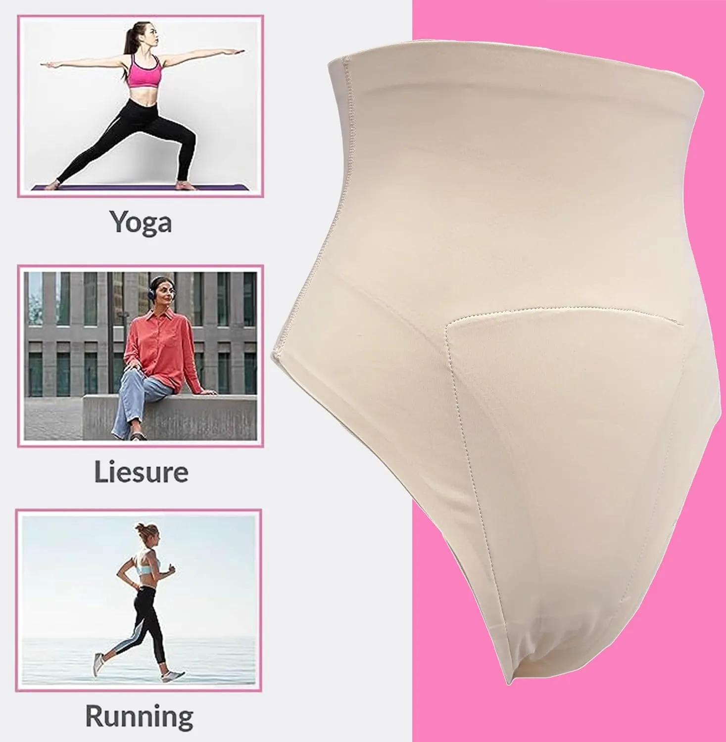 BIMEI High Rise Camel Toe Concealer Thong for Women Leggings Activewear Invisible Guard Thong Underwear