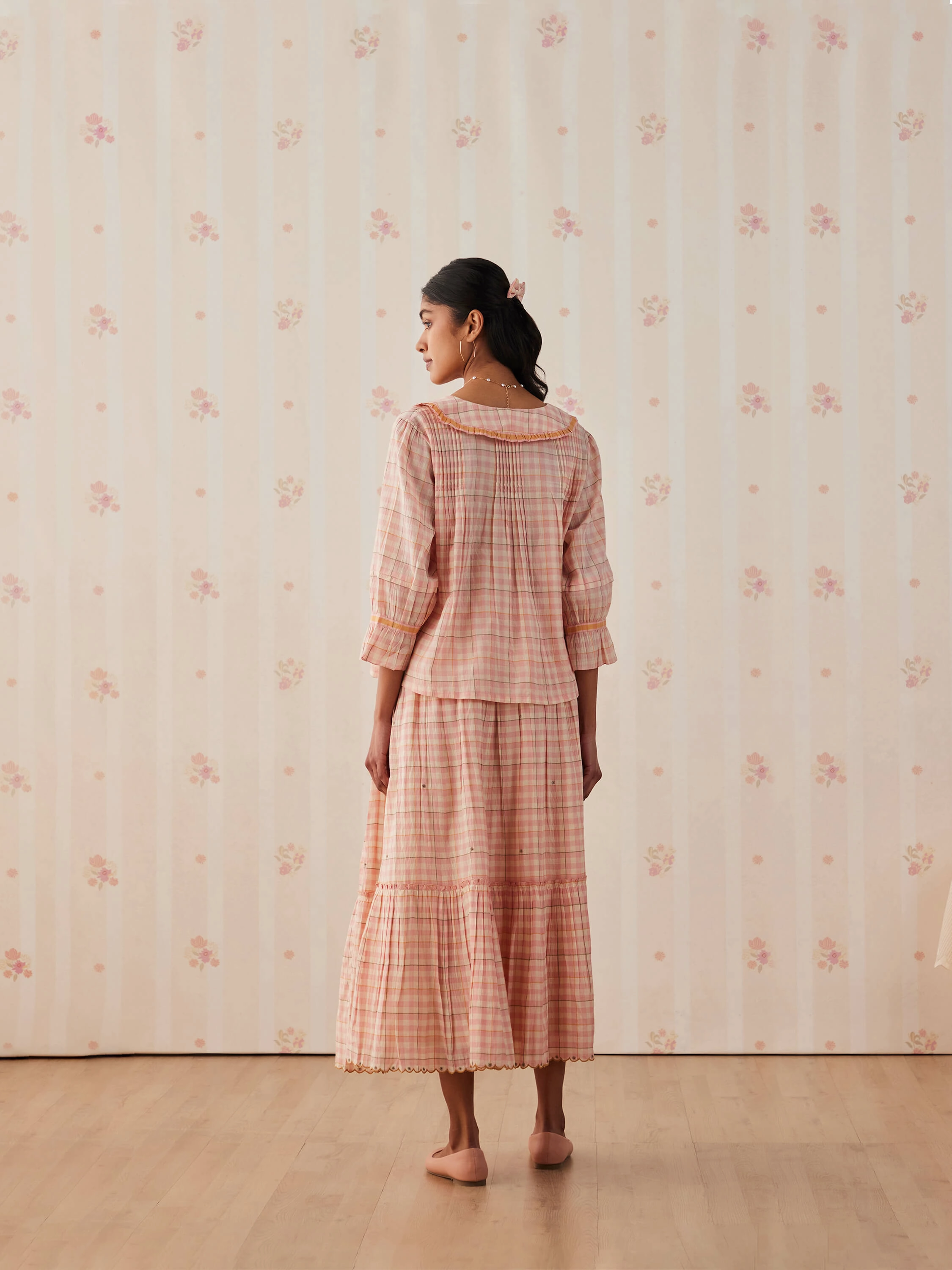 Blush Gingham Blouse