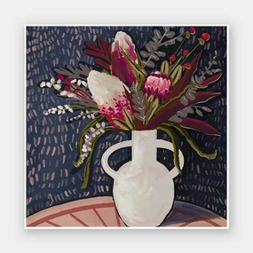 Blushing Blooms Unframed Art Print